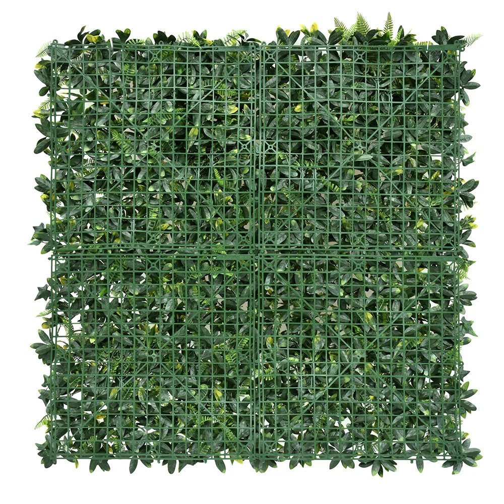 Rainforest Reverie artificial green wall panel 1m x 1m, backing