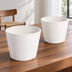 Rendered White Planter Pot 25cm - Designer Vertical Gardens designer pot plants Pots