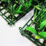 Sample - UV Green Beet Artificial Vertical Garden (25cm x 25cm) - Designer Vertical Gardens artificial garden wall plants artificial green wall australia