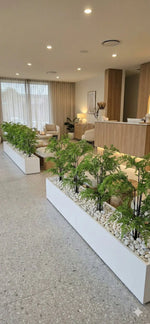 Nearly Natural Artificial Potted Palm Fern Tree 90cm - overhead view