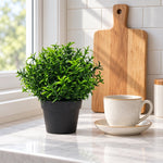 Small Potted Artificial Bright Rosemary Herb Plant UV Resistant 20cm - Designer Vertical Gardens artificial shrubs Artificial Shrubs and Small plants