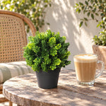 Small Potted Artificial Flowering Hop Plant UV Resistant 20cm - Designer Vertical Gardens Artificial Shrubs and Small plants Artificial Trees