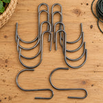 Stainless Steel Hanging Hooks 9cm x 7cm 10 Pieces - Designer Vertical Gardens Installation Equipment