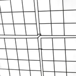 Black grid pattern on a white background