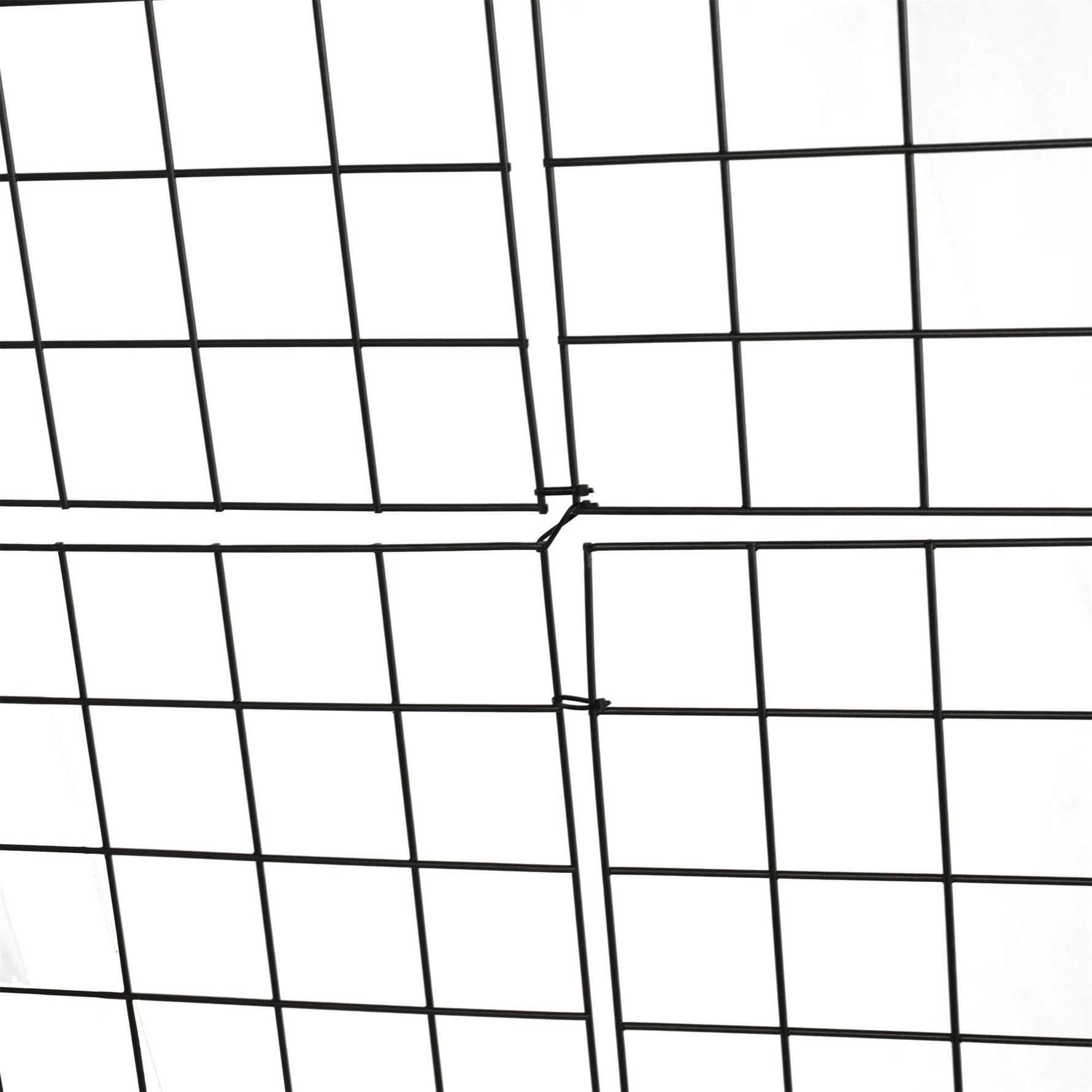 Black grid pattern on a white background