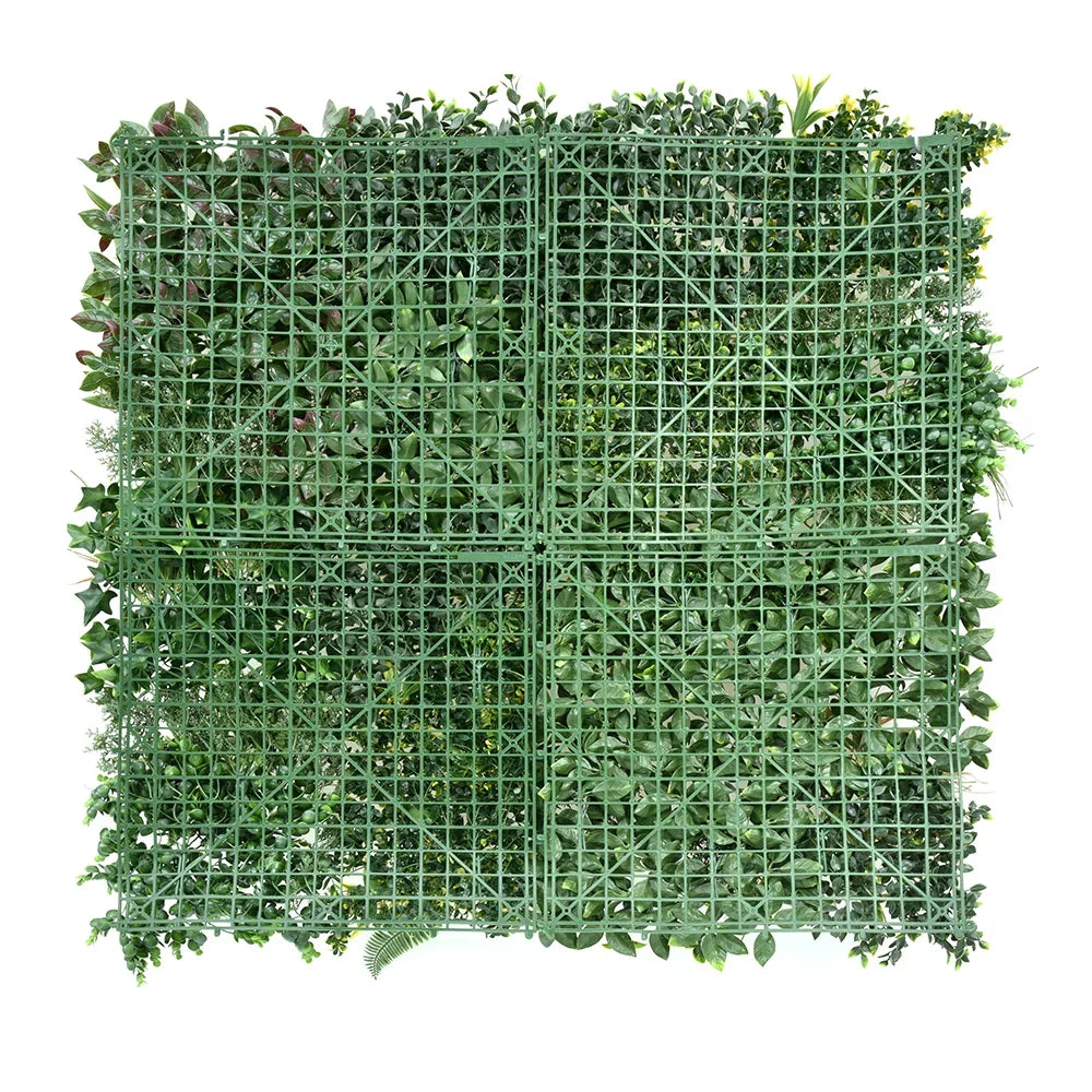 Sunlit Canopy artificial green wall panel 1m x 1m, backing