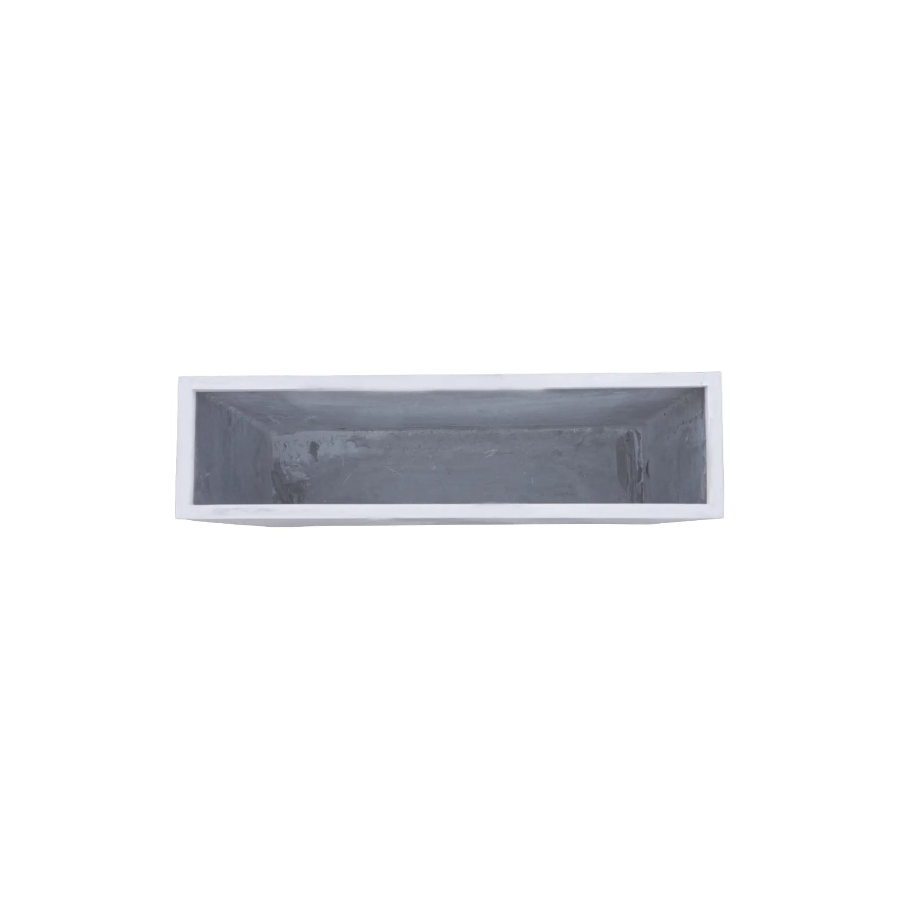 Tal Luxury Rectangular Trough Planter Set of 3 | Matt Black & White | Premium Pot Range - Designer Vertical Gardens