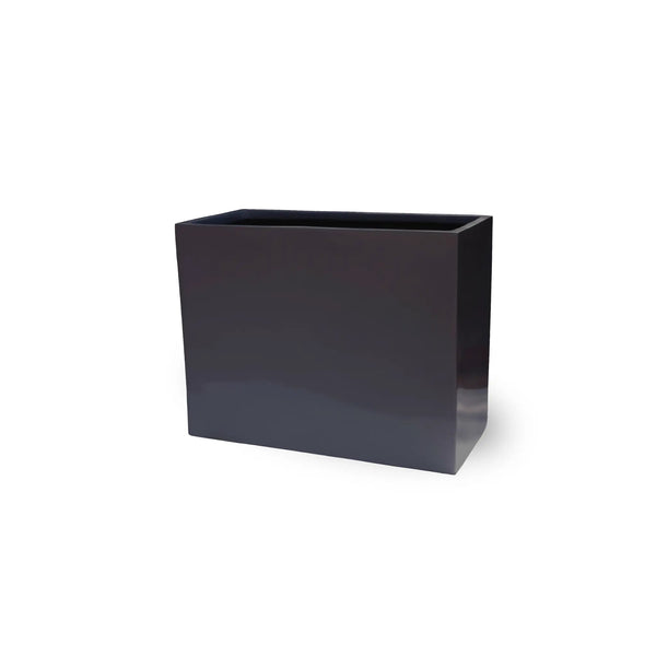 Tal  Luxury Rectangular Trough Planter Set of 3 | Matt Black & White | Premium Pot Range — gallery image 7