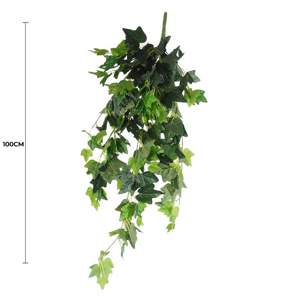 UV Artificial Ivy Hanging Bush - 100cm — UV resistant artificial plant