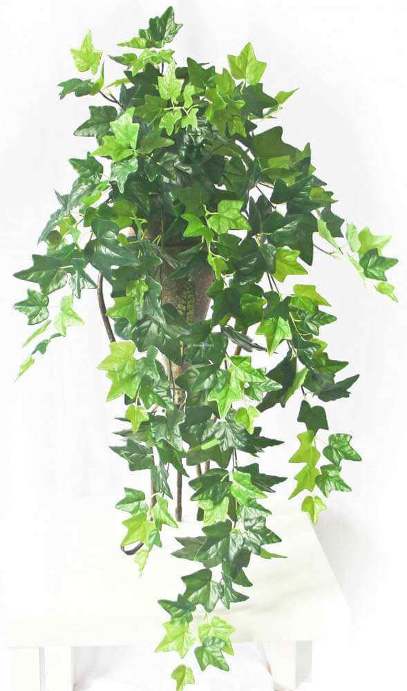 UV Artificial Ivy Hanging Bush - 100cm - Designer Vertical Gardens artificial garden wall plants artificial green wall australia