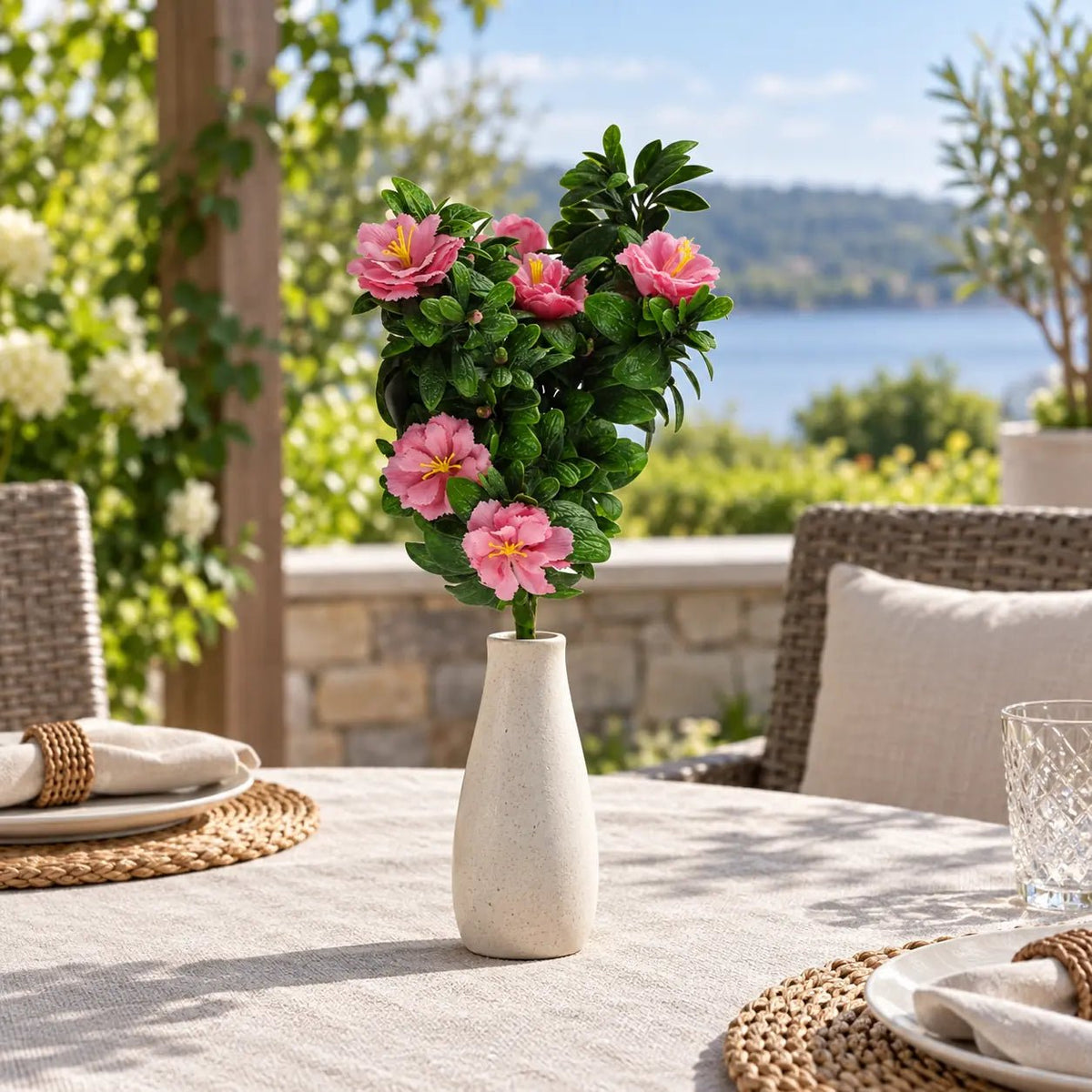 UV Pink Rose Bunch - 45cm - Designer Vertical Gardens artificial garden wall plants artificial green wall australia