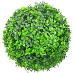 Artificial boxwood ball on a white background