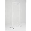 White Flower Wall Stand 2m x 1m - Portable Event Screen with Wheels