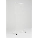 Versatile and Premium White Flower Wall Stand / Portable Event Screen with Wheels 2m x 1m - Designer Vertical Gardens artificial vertical green wall