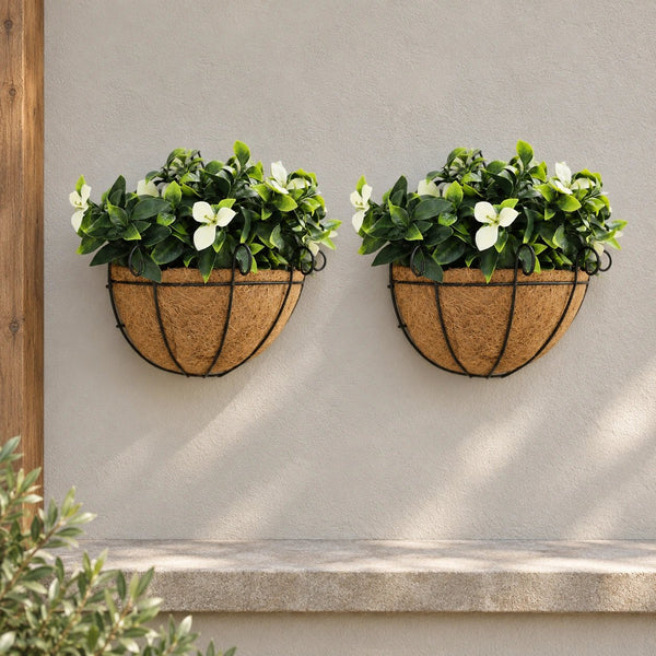 Wall-Mounted Flowering Jasmine Basket – UV Resistant (20cm x 35cm) — gallery image 7