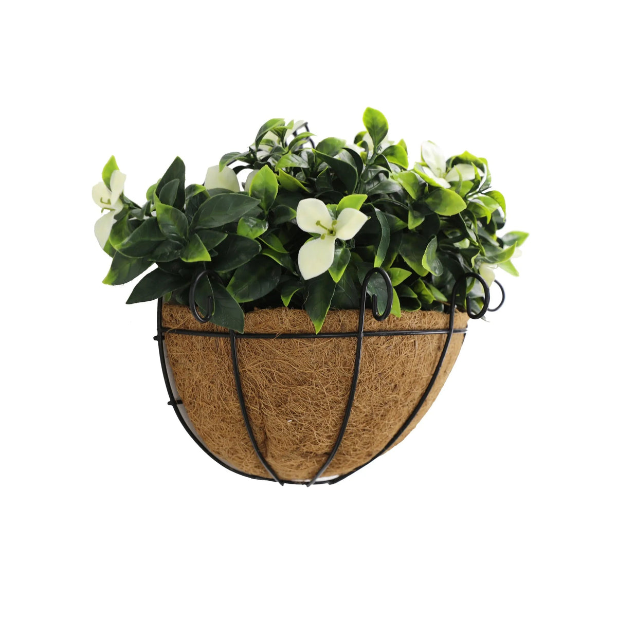Wall-Mounted Flowering Jasmine Basket – UV Resistant (20cm x 35cm) — gallery image