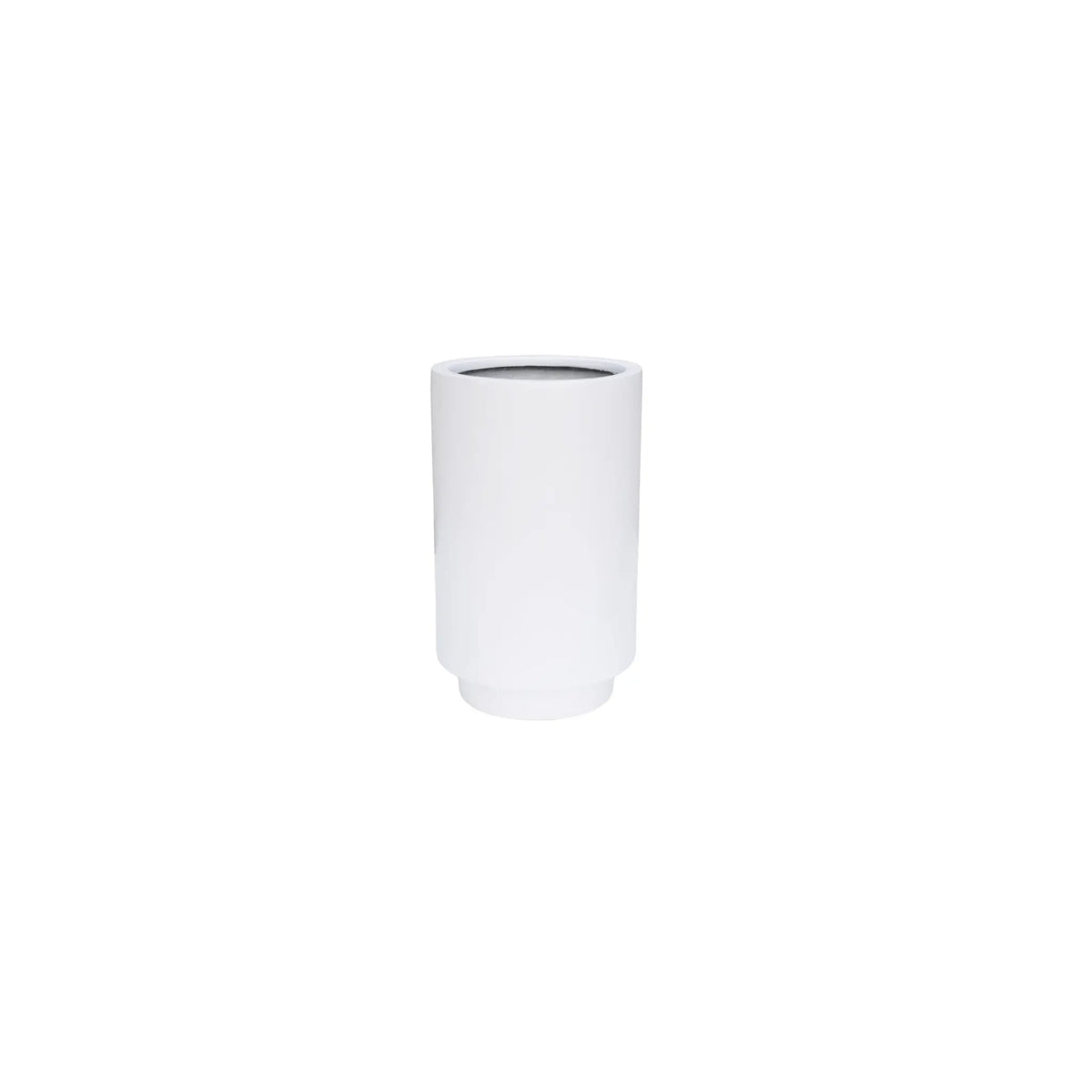 Luxury Cylinder Planter 40cm | Matt Black & White | Premium Pot Range — gallery image