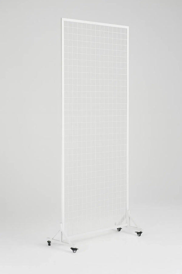 White Flower Wall Stand 2m x 1m - Portable Event Screen with Wheels — gallery image 4