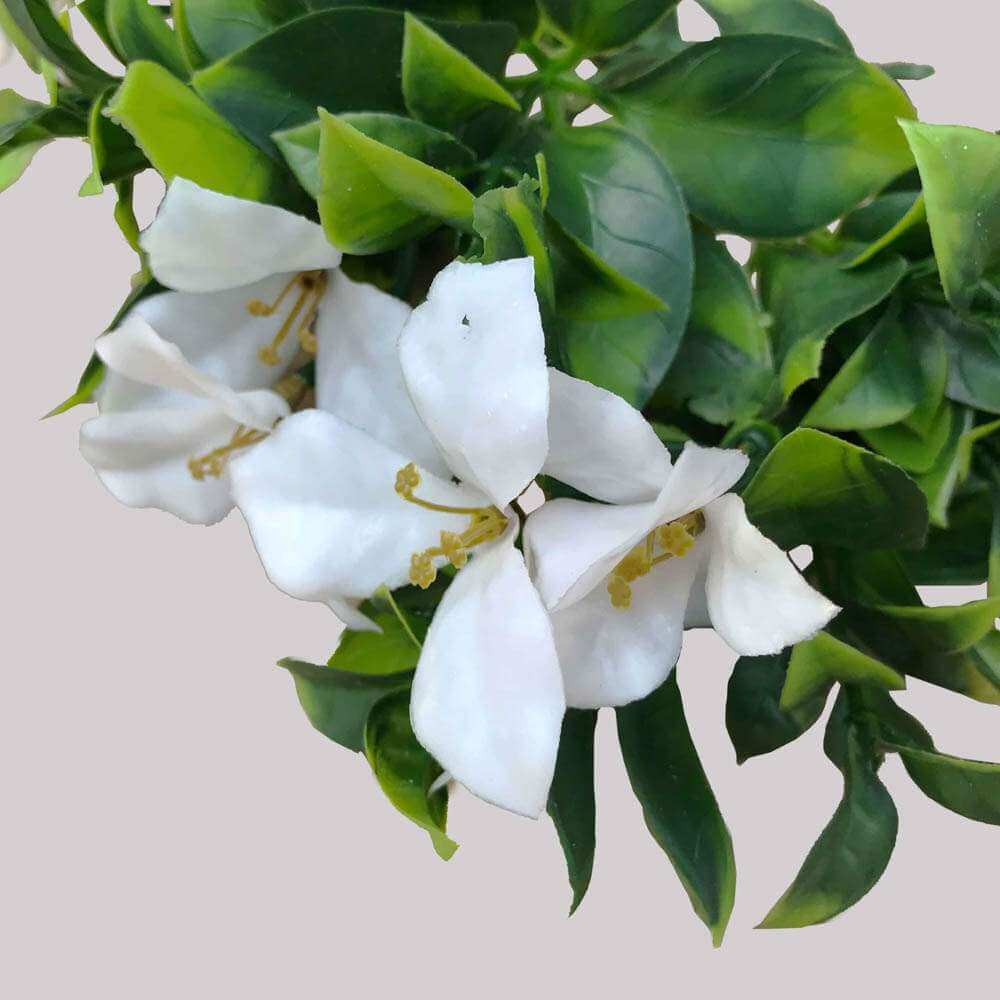 White Flowering Jasmine Artificial Stem 30cm - Designer Vertical Gardens artificial garden wall plants artificial green wall australia