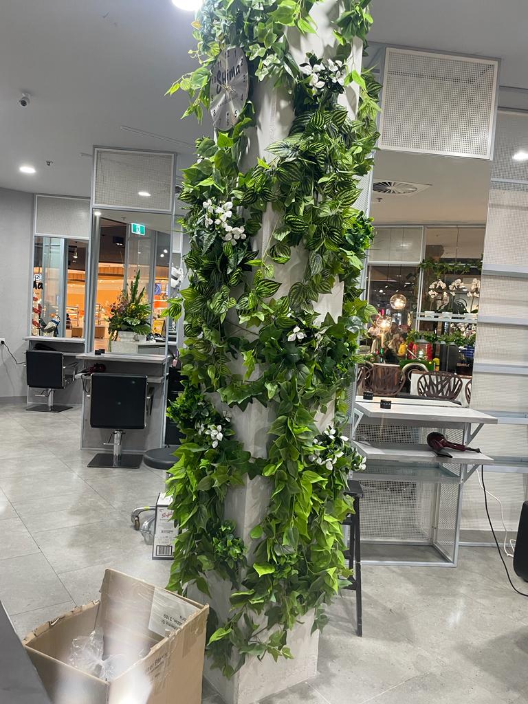 White Flowering Jasmine Artificial Stem 30cm - Designer Vertical Gardens artificial garden wall plants artificial green wall australia