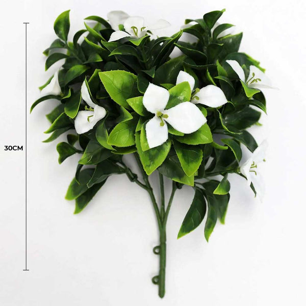 White Flowering Jasmine Artificial Stem 30cm - image 3