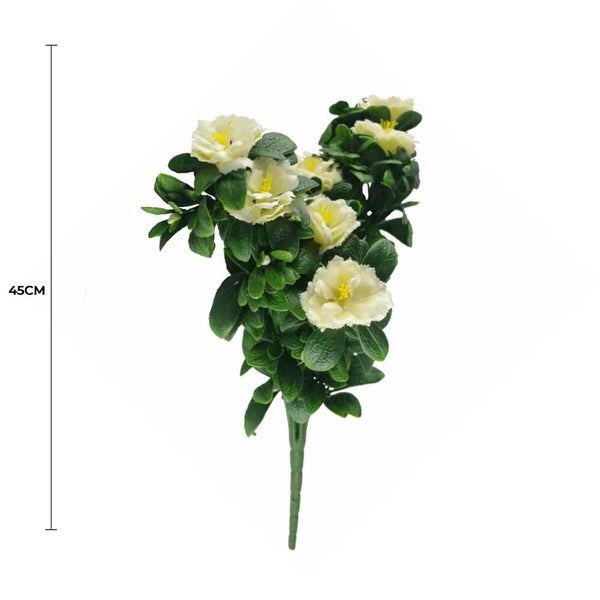 White Rose Bunch 45cm UV Resistant — gallery image 3