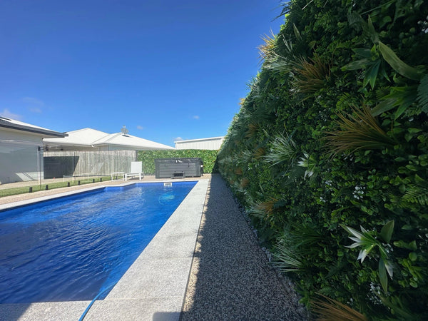 Wild Tropics Artificial Green Wall 1m x 1m - UVTEX Certified UV Resistant — gallery image 13