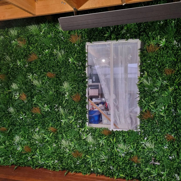 Wild Tropics Artificial Green Wall 1m x 1m - UVTEX Certified UV Resistant - image 12