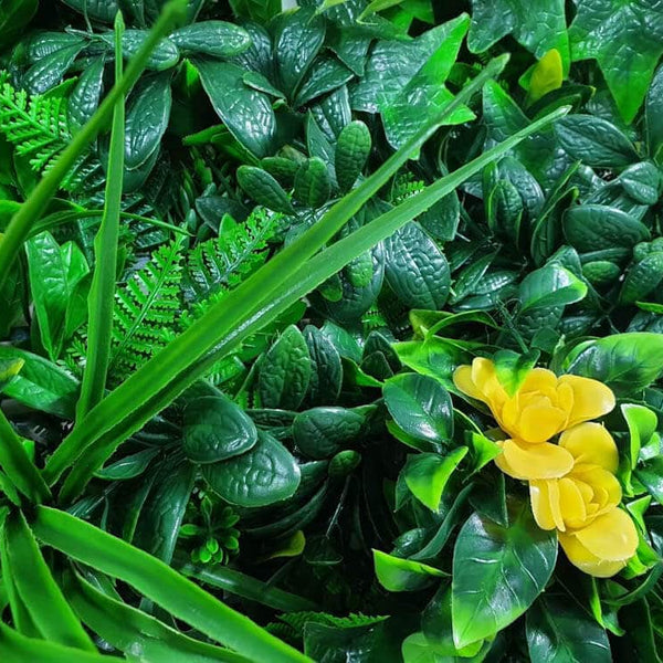 Yellow Rose Artificial Vertical Garden / Fake Green Wall UV Resistant Sample - image 7