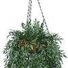 Load image into Gallery viewer, 110cm UV Potted Fern Artificial Hanging Basket (Indoor / Outdoor) - Designer Vertical Gardens artificial garden wall plants artificial green wall australia