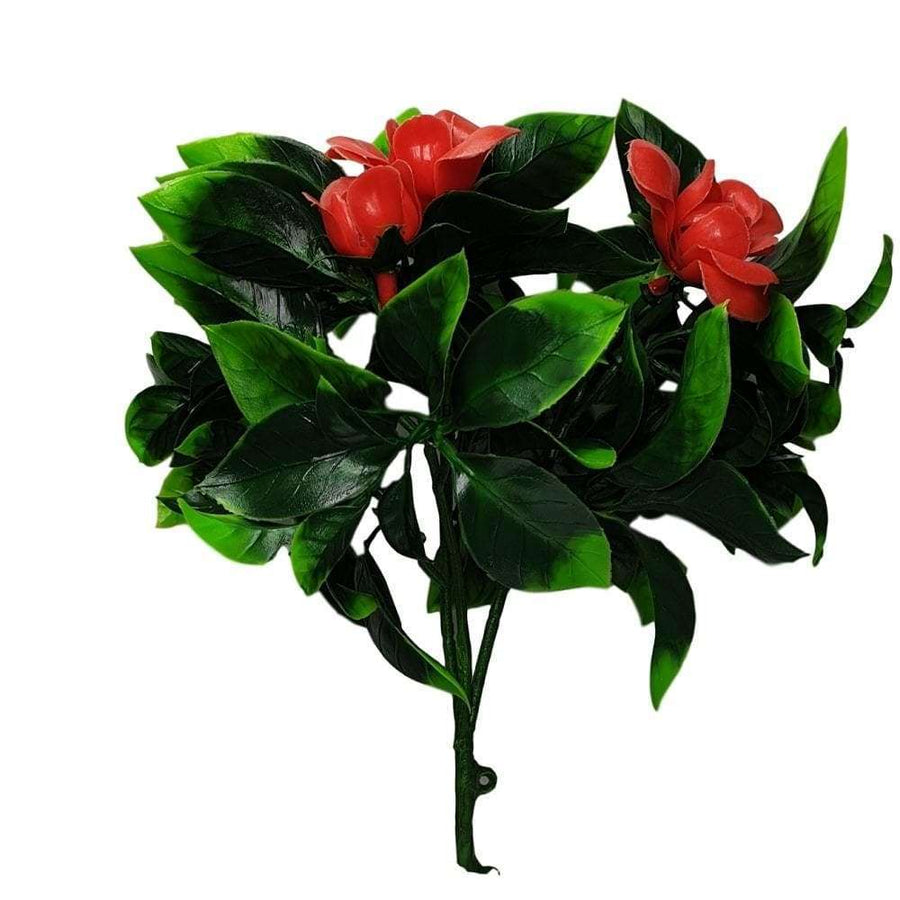 5 Pack Flowering Red Rose Stem UV Resistant 30cm