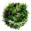 Load image into Gallery viewer, Slimline Artificial Green Wall Disc Art 60cm Colour Fresh UV Resistant (White)
