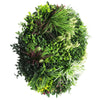 Load image into Gallery viewer, Slimline Artificial Green Wall Disc Art 80cm Colour Fresh UV Resistant (White)