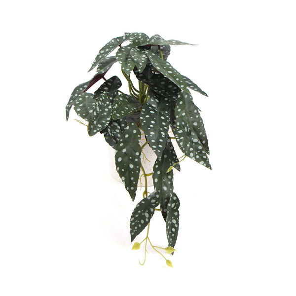 Artificial Begonia Plant In Decorative Bowl 30cm - image 1