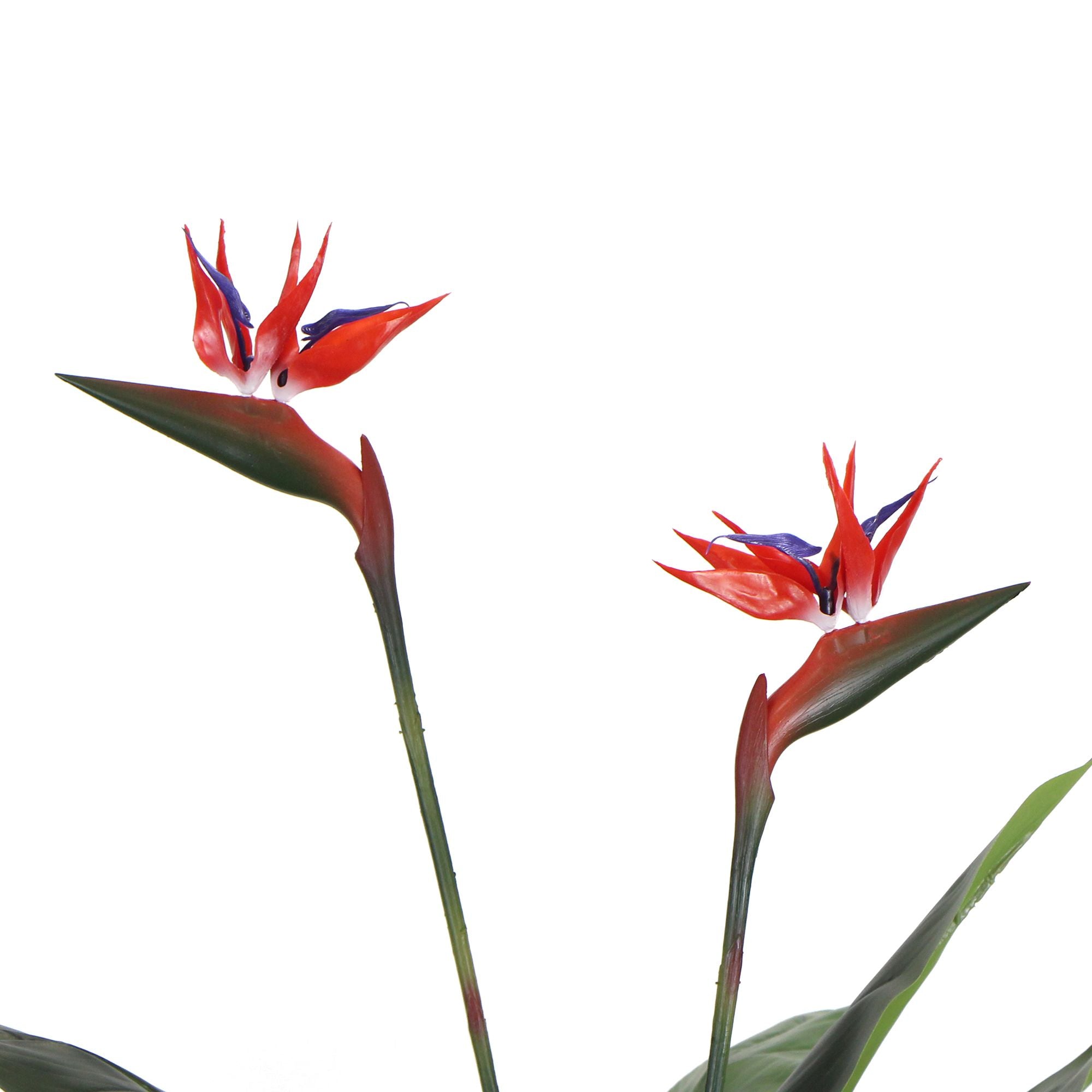 Artificial Bird Of Paradise Plant 110cm (Red Flowers) - Designer Vertical Gardens Flowering plants