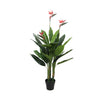 Artificial Bird Of Paradise Plant 150cm (Red Flowers) - Designer Vertical Gardens Artificial Shrubs and Small plants Flowering plants