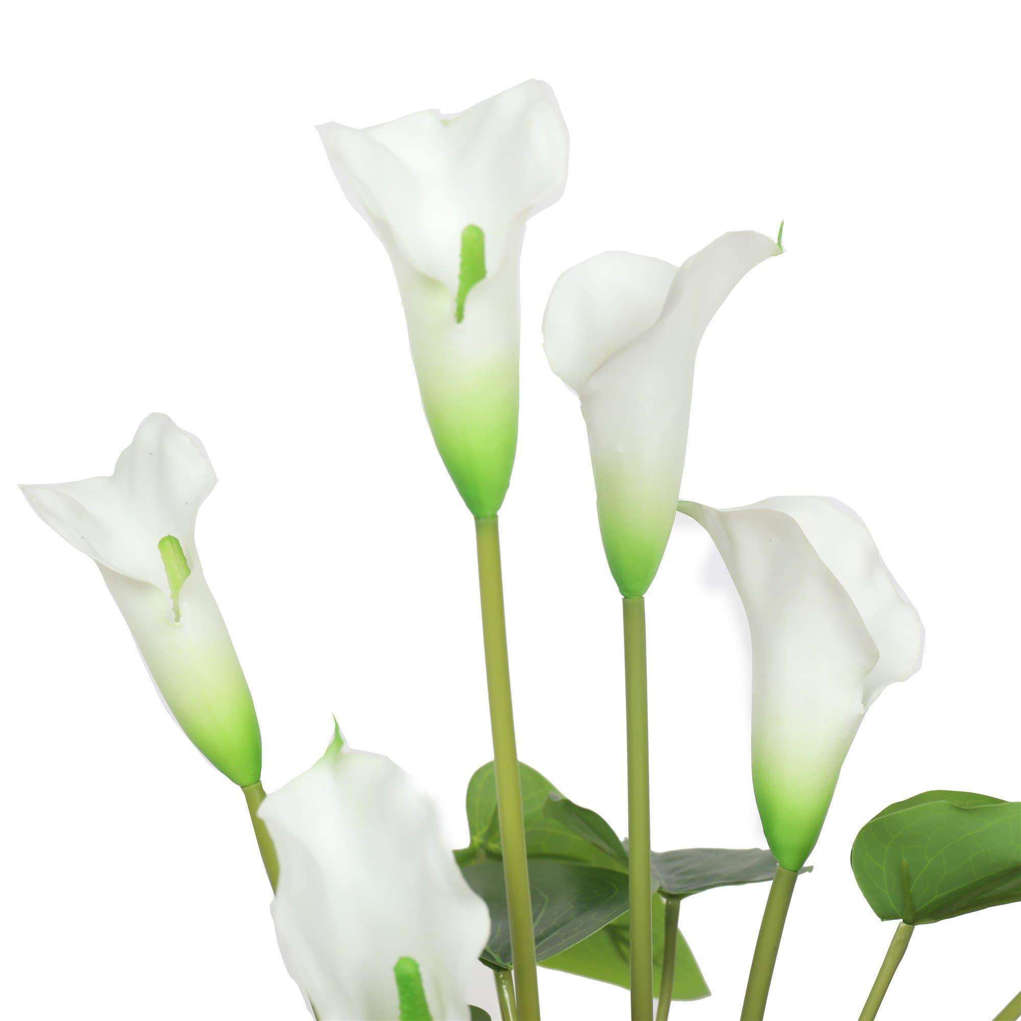 Artificial Flowering White Peace Lily / Calla Lily Plant 50cm - Designer Vertical Gardens artificial vertical garden melbourne flowering