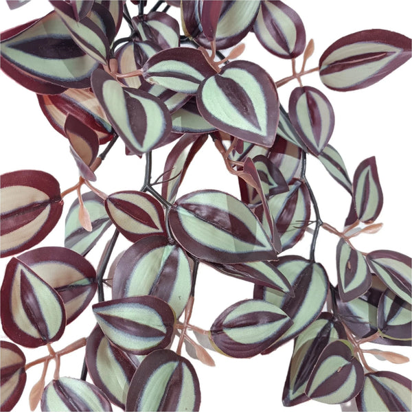 Artificial Hanging / Draping Burgundy Tradescantia Zebrina 42cm — view 2