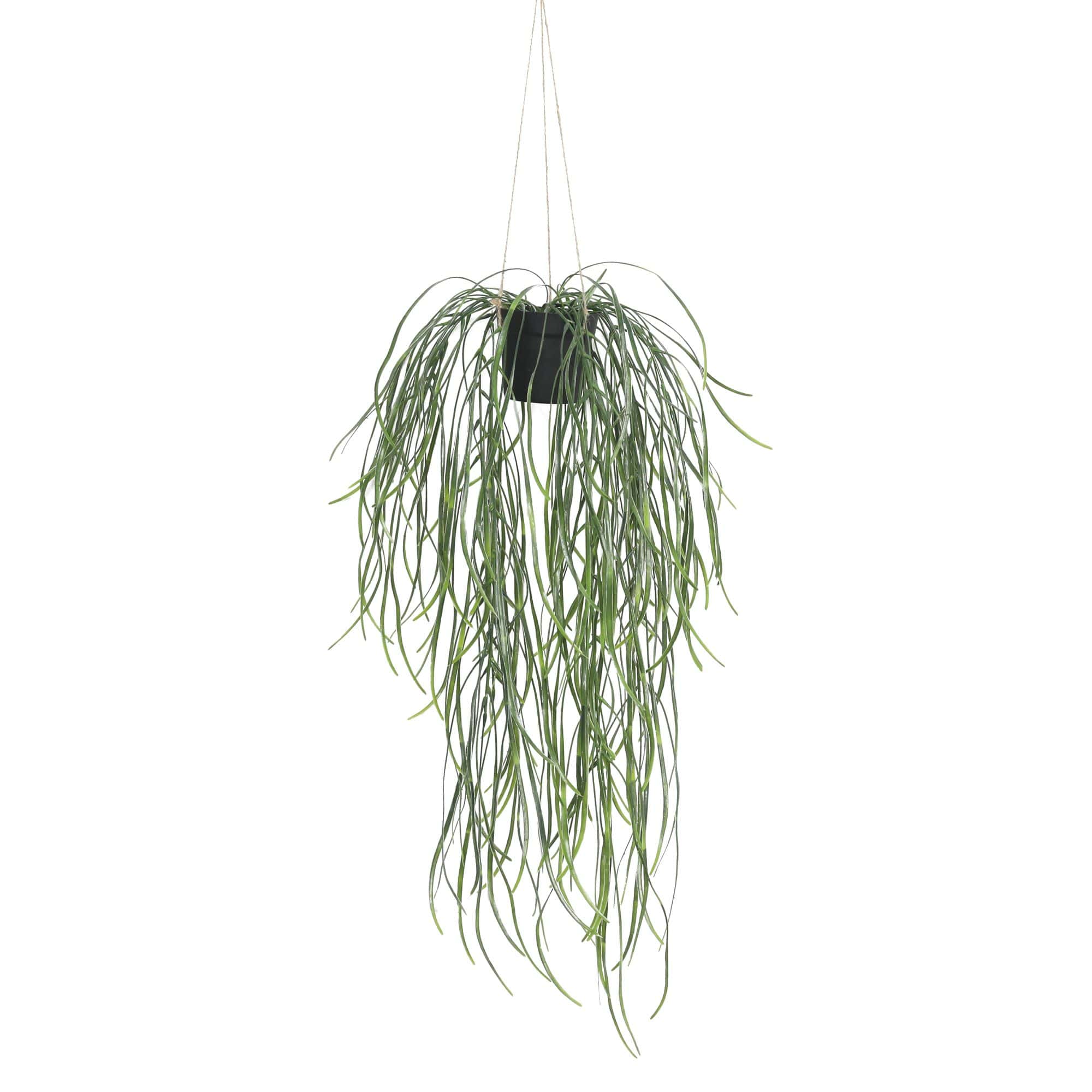 Artificial Hanging Potted Plant (Willow Leaf) 66cm UV Resistant - Designer Vertical Gardens hanging garland