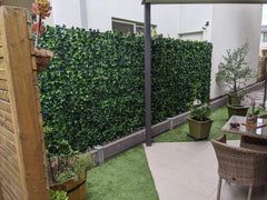 Artificial Ivy Hedge Panel 1m x 1m - UVTEX Certified UV Resistant