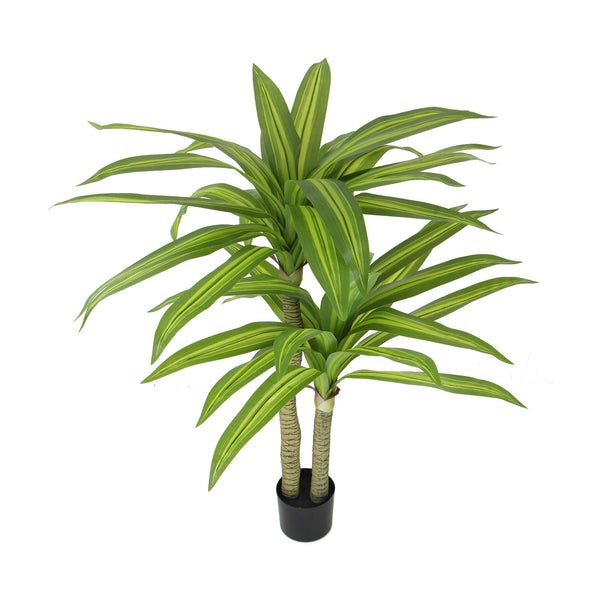 Artificial Multi Head Dracaena Tree With Mixed Green Leaves (Real Touch) 130cm - image 1
