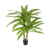 Artificial Multi Head Dracaena Tree With Mixed Green Leaves (Real Touch) 130cm - Designer Vertical Gardens Artificial Trees for Balconies Artificial Trees for Commercial Properties
