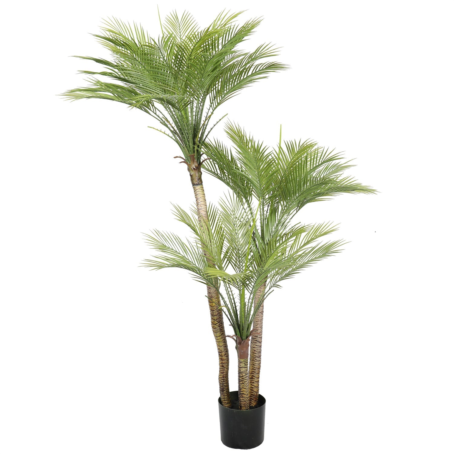 Artificial Parlour Palm Tree 180cm Multi Trunk UV Resistant - Designer Vertical Gardens Artificial Trees Artificial Trees for Balconies