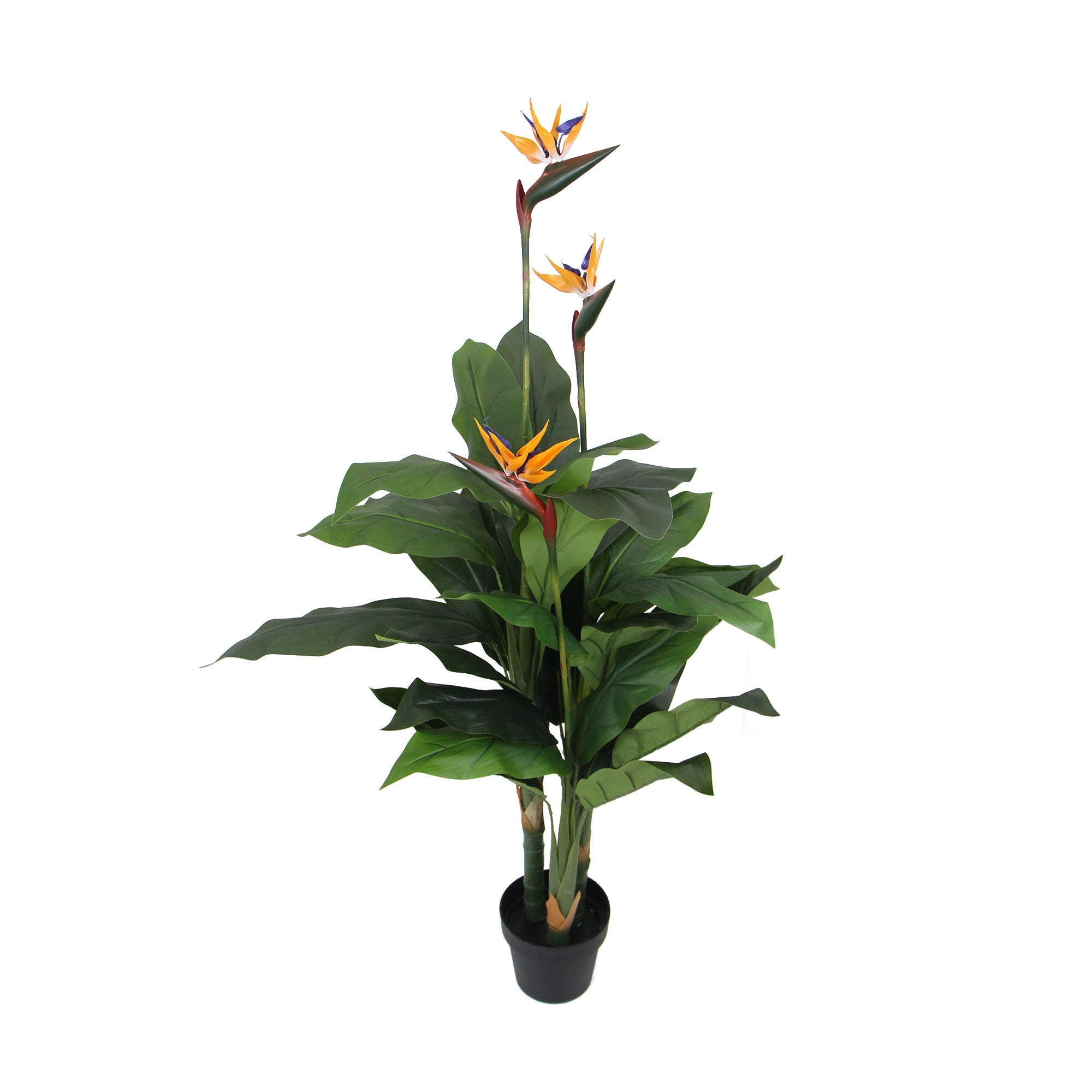 Artificial Potted 150cm Bird Of Paradise Plant-Orange - Designer Vertical Gardens Flowering plants