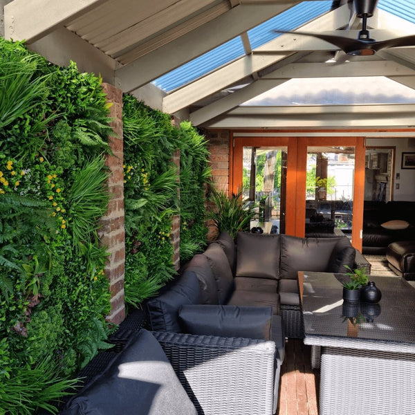 Luxury Country Fern Artificial Vertical Garden / Green Wall 100cm x 100cm UV Resistant - image 12