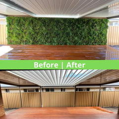 Luxury Country Fern Artificial Vertical Garden / Green Wall 100cm x 100cm UV Resistant