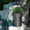 Decorative Large Textured Round Black Planter 71cm - Designer Vertical Gardens Pots