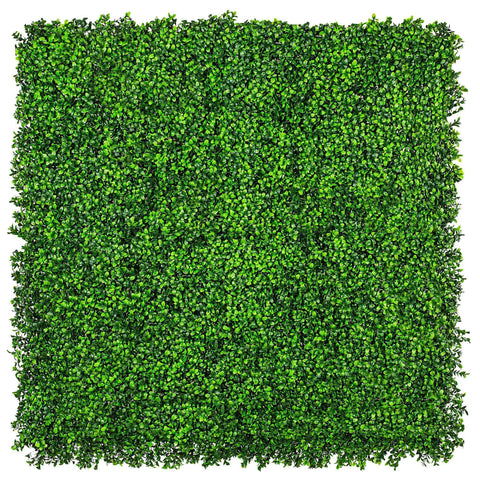 Dense Buxus Artificial Hedge Tile / Fake Vertical Garden 1m x 1m UV Resistant - Designer Vertical Gardens artificial garden wall plants artificial green wall australia