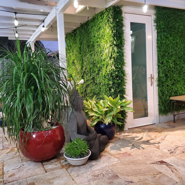 Dense Fern Artificial Green Wall 1m x 1m - UVTEX Certified UV Resistant - image 17