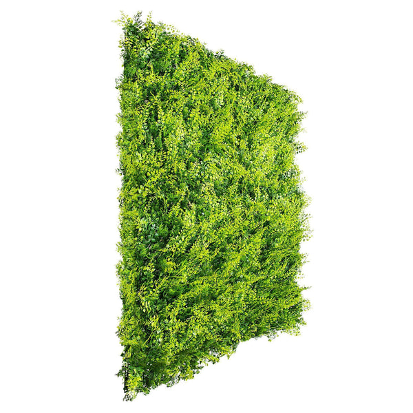 Dense Fern Artificial Green Wall 1m x 1m - UVTEX Certified UV Resistant